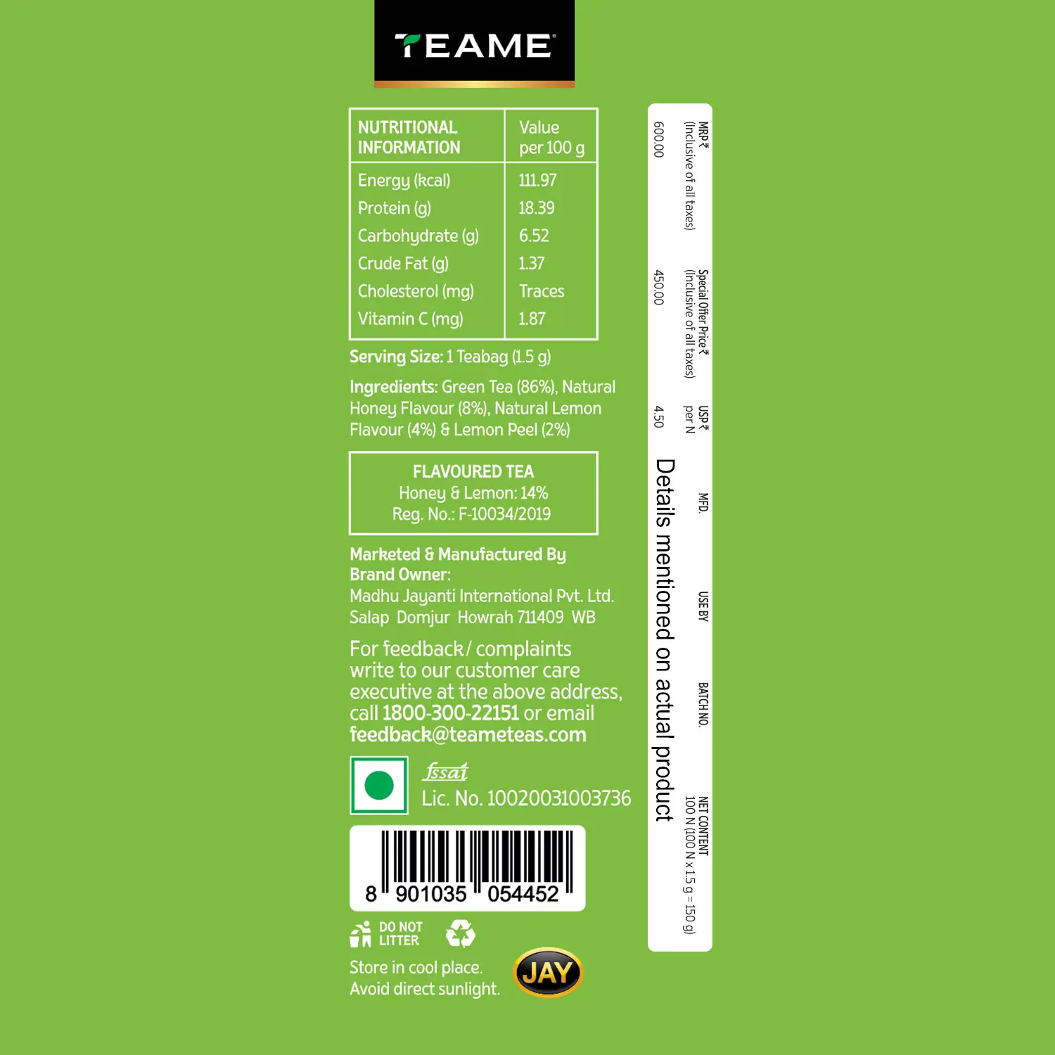 Honey Lemon Green Tea - Image 23