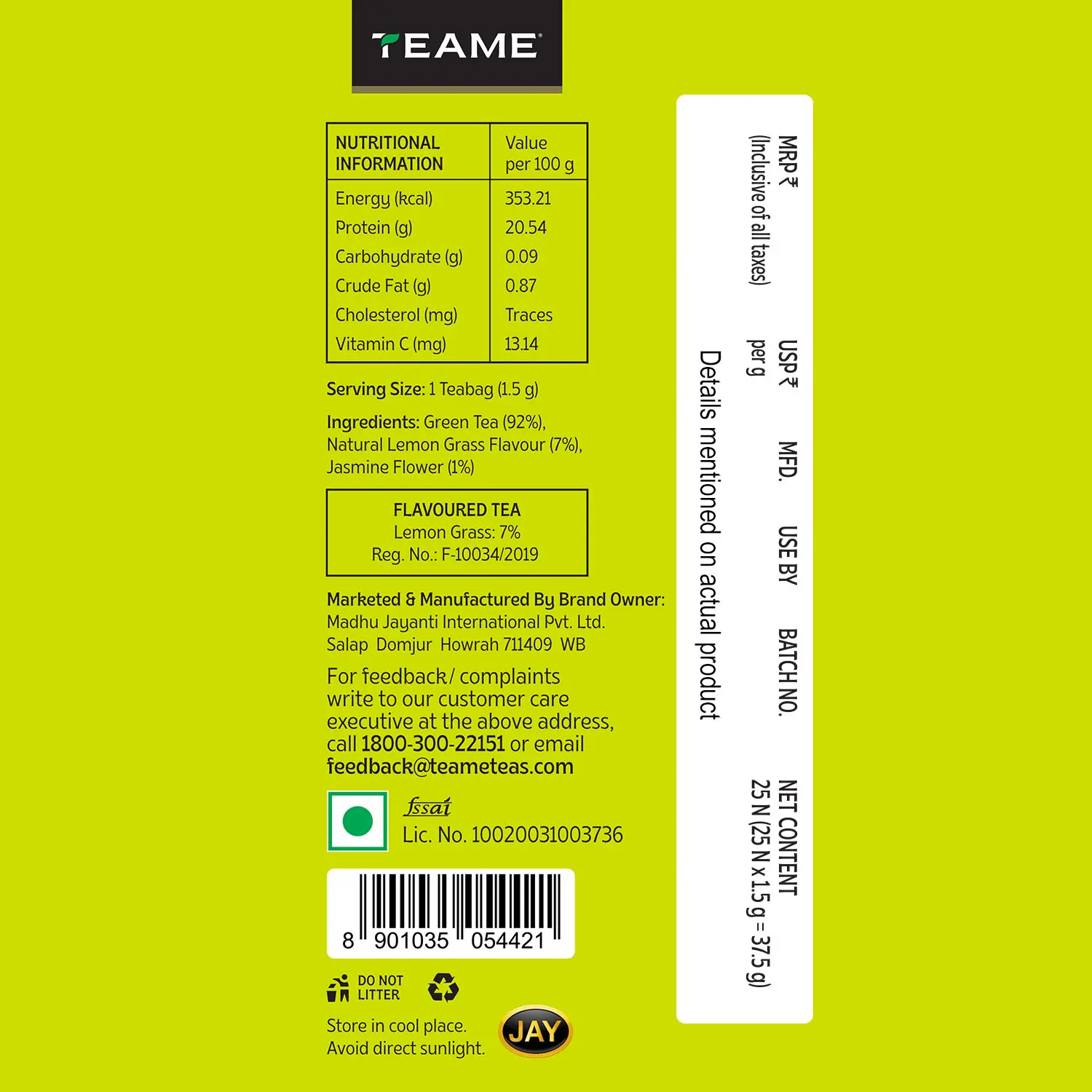 Jasmine Lemongrass Green Tea - Image 5