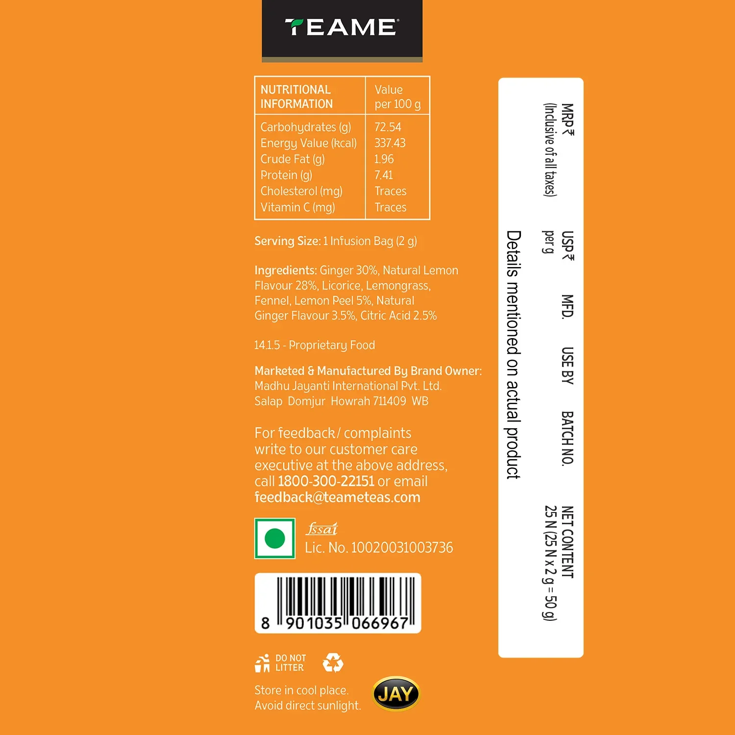 Lemon Ginger Herbal Tea - Image 4