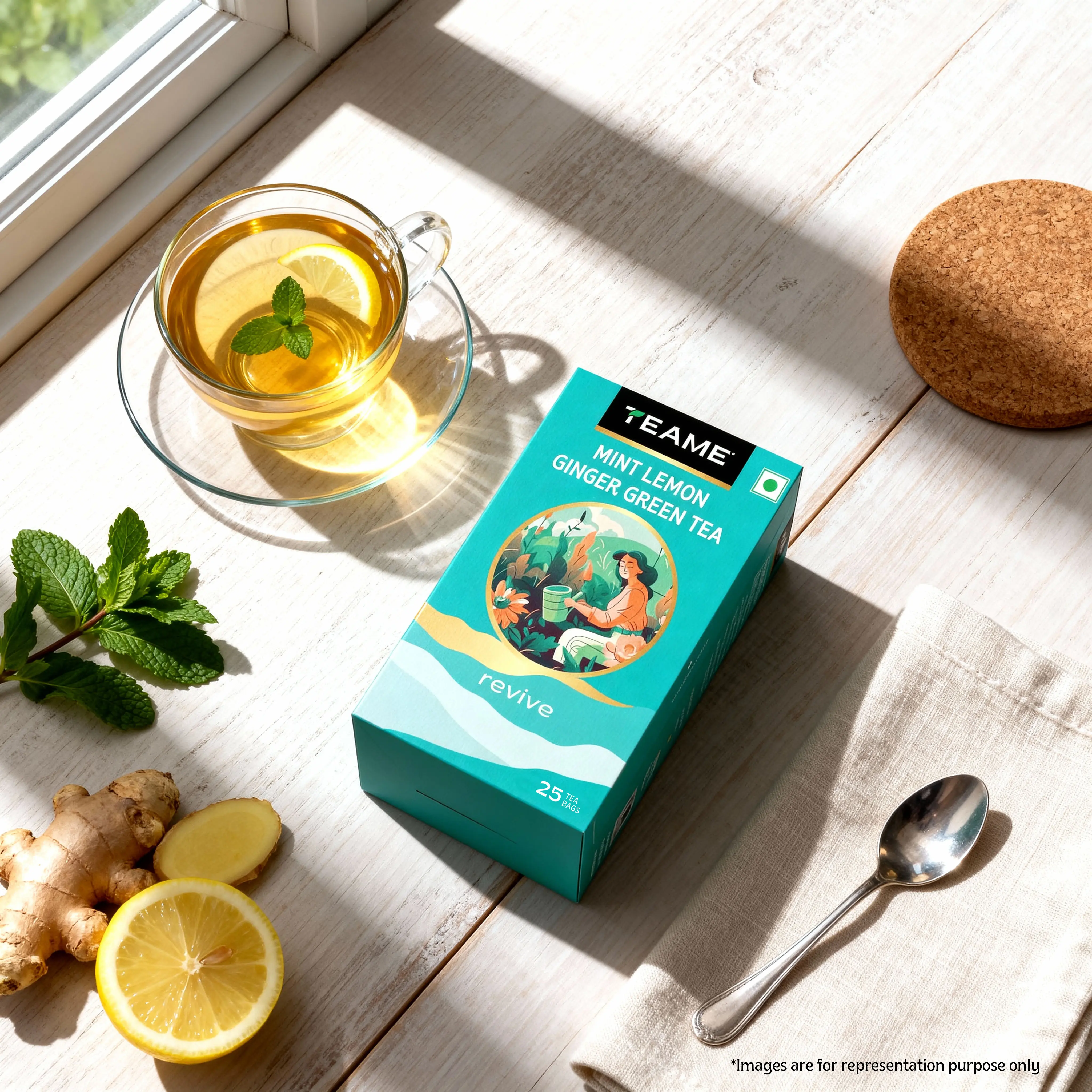 Mint Lemon Ginger Tea - Image 3