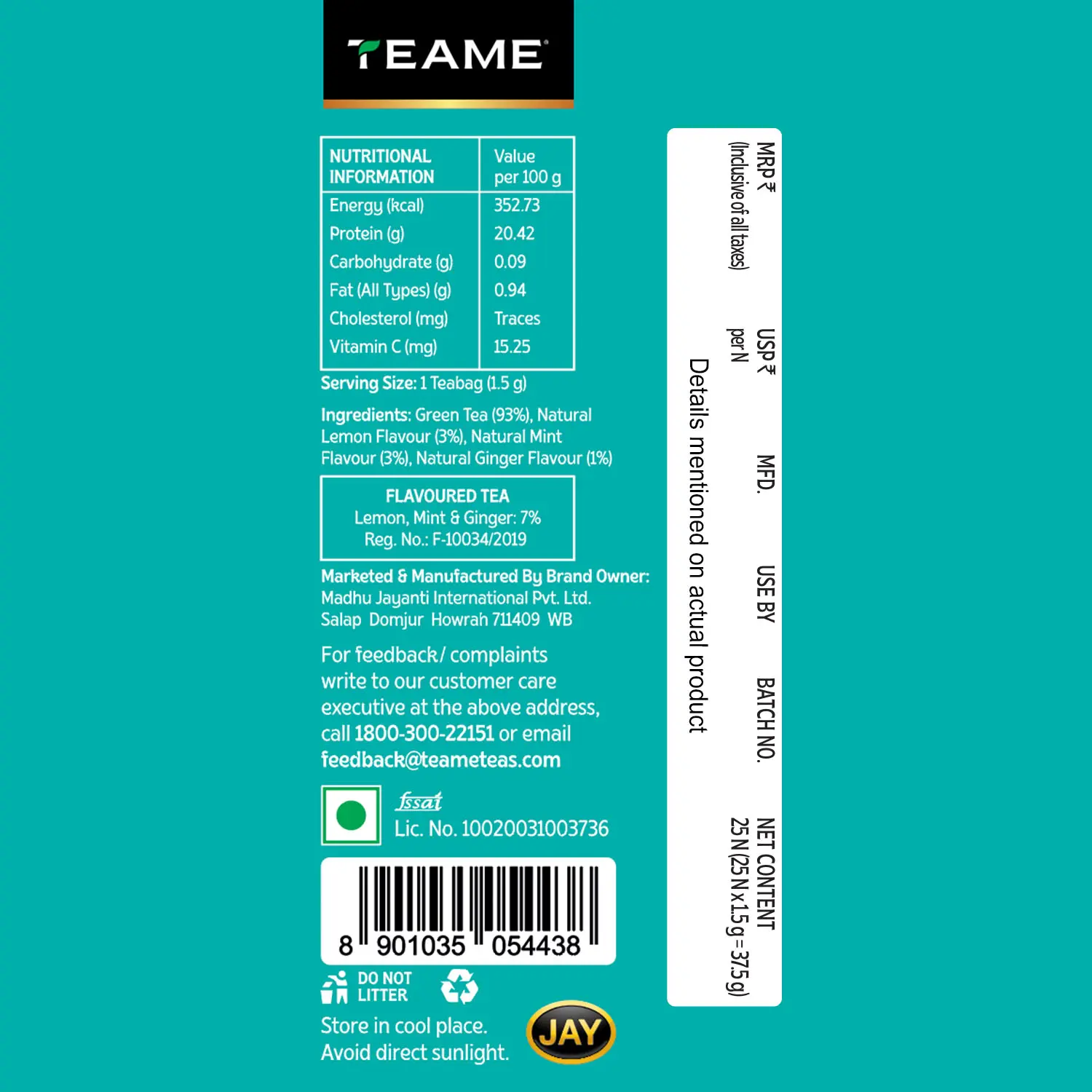 Mint Lemon Ginger Tea - Image 5