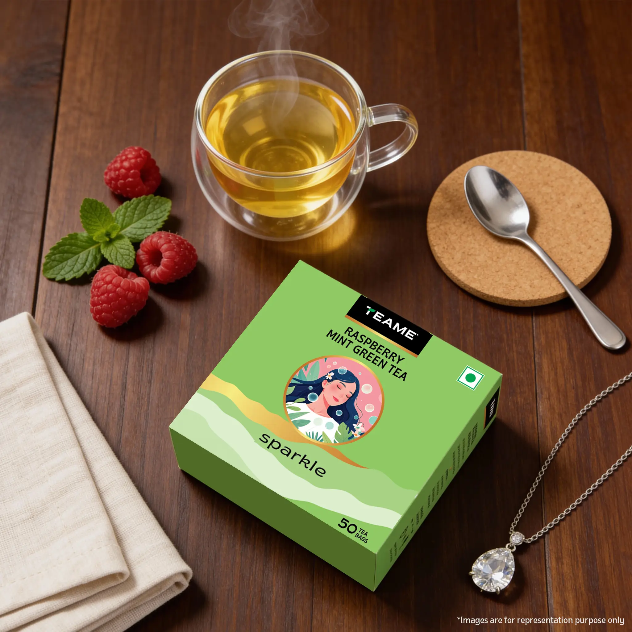 Raspberry Mint Green Tea - Image 11