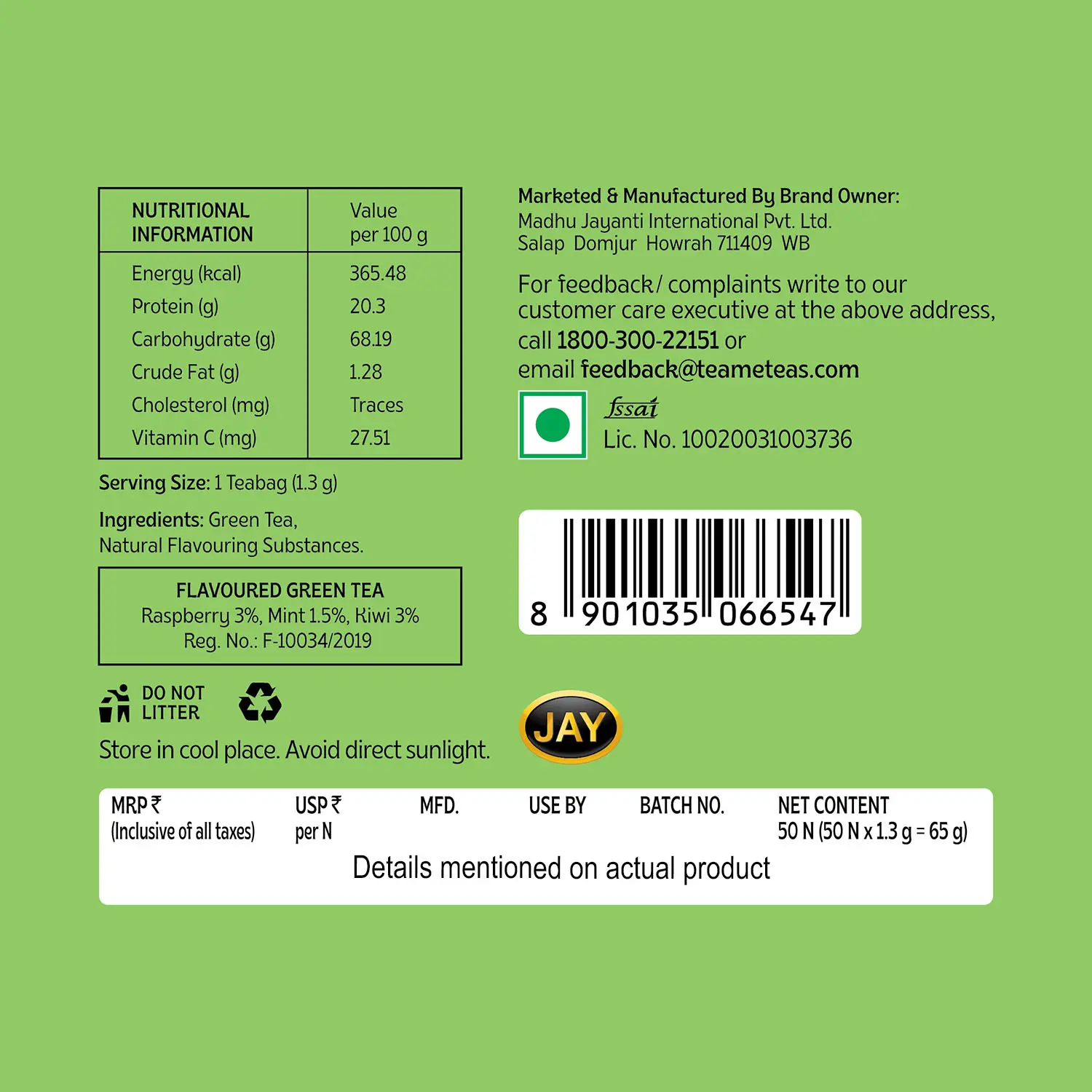 Raspberry Mint Green Tea - Image 13