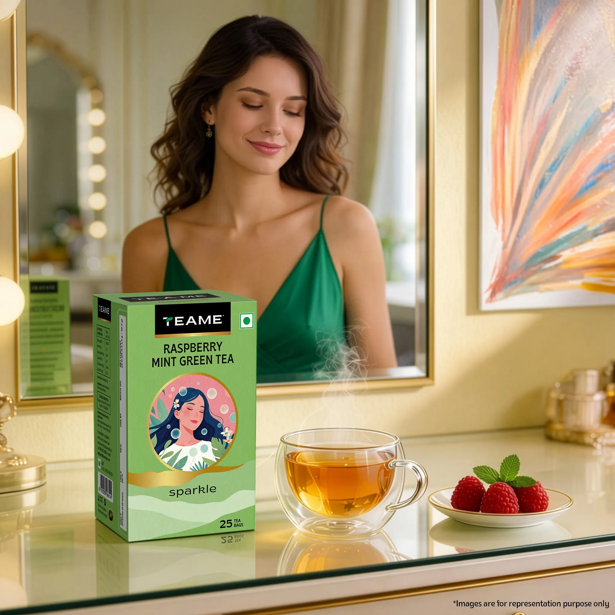 Raspberry Mint Green Tea - Image 4