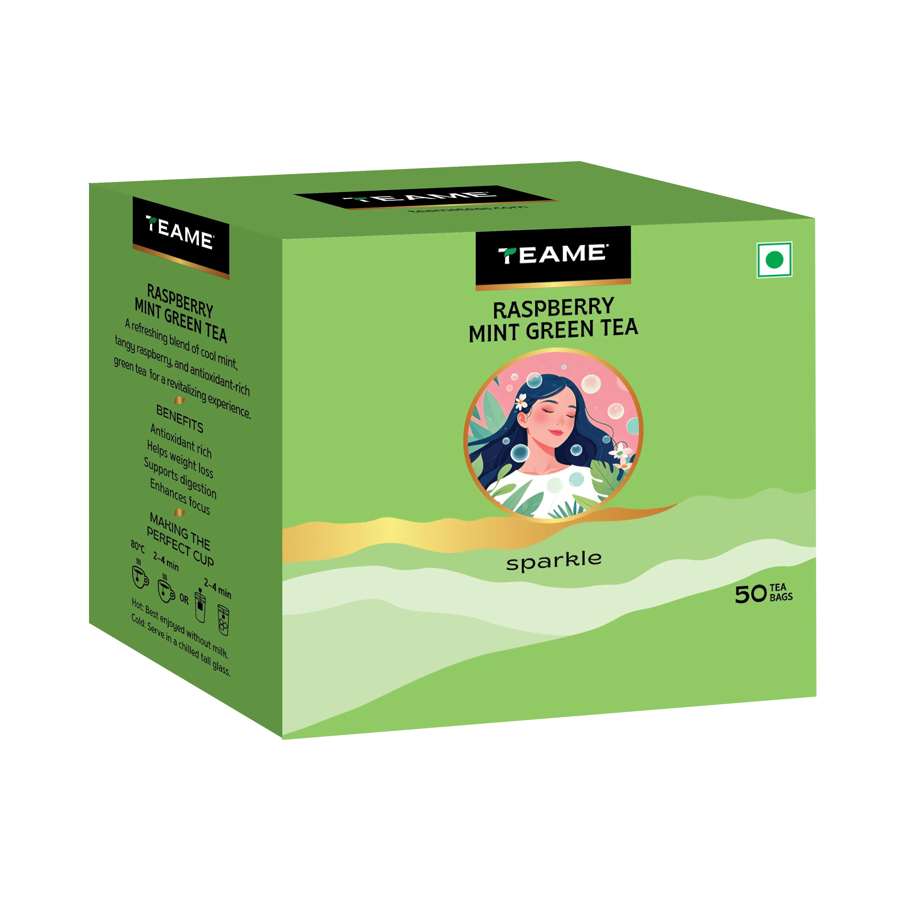 Raspberry Mint Green Tea - Image 9